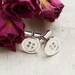 Sterling Silver Button Cufflinks