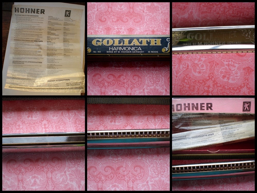 Goliath Harmonica 48 Reeds M. Hohner Germany