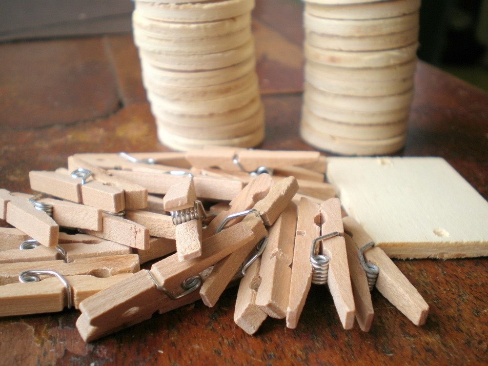 Wood Discs Wooden Circles For Crafts Craft Supplies by zamgoods