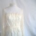 Vintage 70s Dreamy Bohemian Lace Wedding Dress High Neck Victorian Style size S