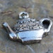 6 Antique Silver Tea Pot Charms Jewelry Findings 694