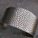 1 Antiqued Brass 1 1/2" Hammered Tapered Cuff Bracelet 1128