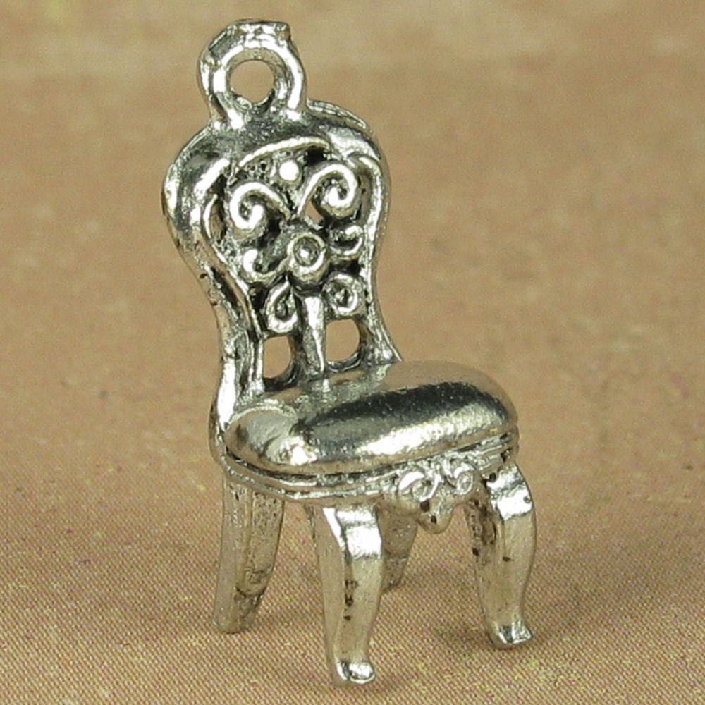 Antique silver chair charm pendant jewelry finding Antique silver chair charm pendant jewelry finding