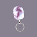 magnetic name badge holder - purple, mauve, and white