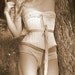 Romantic Victorian.... bridal cream satin corset Victorian Custom