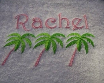 BATH TOWEL The Palms Personalized FREE