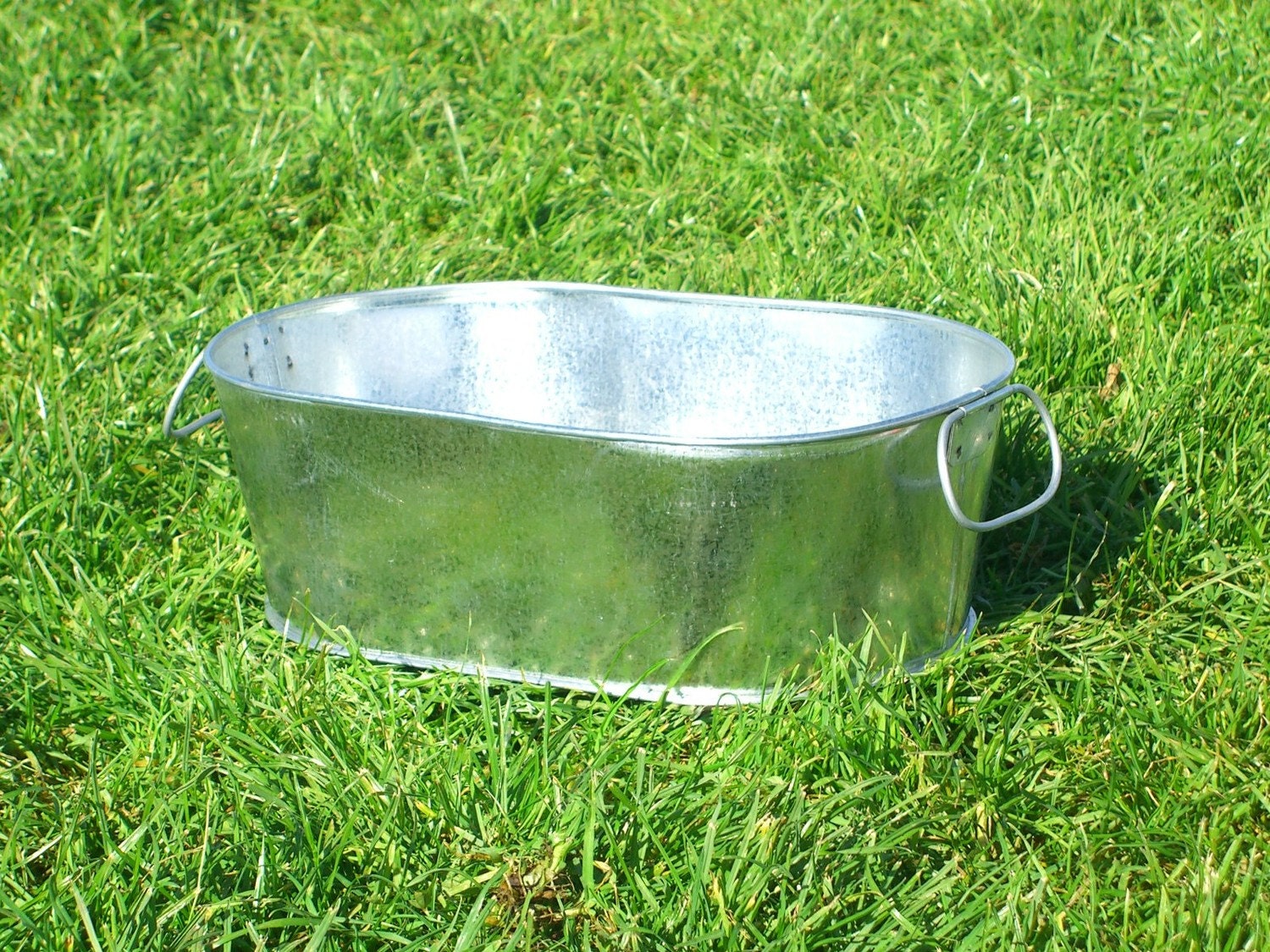 Custom Medium Oblong Galvanized Planter Tub In My by BroddersTubs