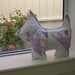 Scotty dog from vintage quilt Reserve for rokitboy