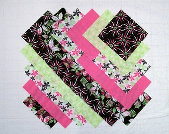 HOT TROPICS 100 % cotton Prewashed 5 inch Quilt Fabric Squares (E/101A)