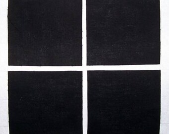 SOLID BLACK 100% cotton Prewashed 30 5 inch Quilt Block Fabric Squares (#stk38)