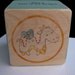 Birth Year Baby Block-2012 Year of the Dragon -Blue