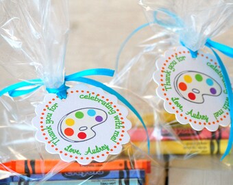 The ART Party - Fantastic Favor Tags with Bags from Mary Had a Little Party