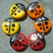 Lampwork beads 661 Sprees (6) Ladybug Pairs