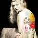 Photomontage, Collage, Painted Photographs, Fine art giclee print The Tattoo