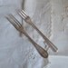 silverplated pickle and pastry forks