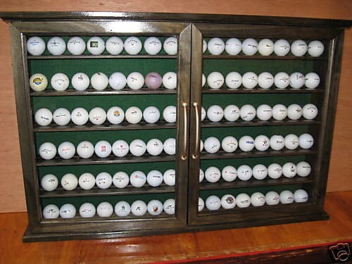 96 golfball display cabinet / rack custom item 169