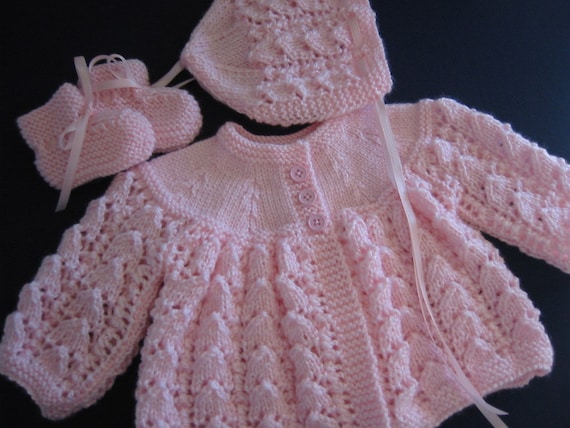 Online cardigan sweater set pink baby shower mail