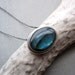 Loveline Necklace - Labradorite and Sterling Silver