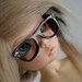 BJD / Dollfie Unoa/Yosd/Littlefee/Soom Tiny sized black way farer GLASSES Ready To Ship