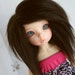 doll wig BJD wig Dollfie wig Yosd/unoa/littlefee Dark Brown fake fur wig monstrodesign