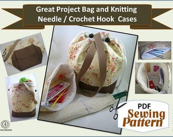 Knitting Needle Case PDF Pattern by Skadoot on Etsy РІР‚вЂњ Sewing