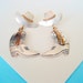 Sterling Silver Hat and Boot Earrings