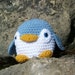 Plush Penguin - Australia's 'Little Blue Fairy Penguin' - Crocheted Version - Handmade in a Roly-Poly Amigurumi Style, Stuffed Toy Animal