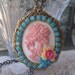 Lolita Skeleton Cameo Flower Necklace