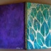 Art Journal Notebook Hand Painted Summer Leaves