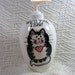 Grey Striped Tabby Cat with Heart Wash Your Paws Soap Dispenser Ceramic