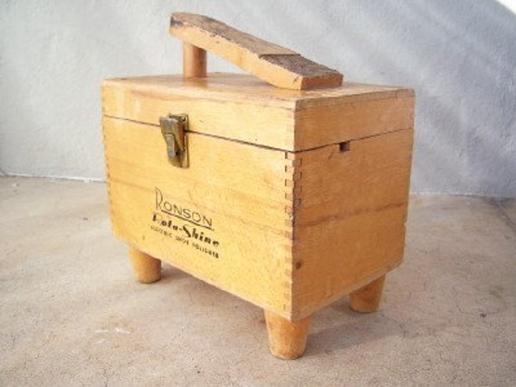 ronson shoe shine box