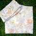 Vintage 70's bed linens // Wild Flowers // KING Flat Sheet and two KING pillow cases