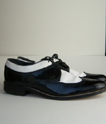 Vintage STACY ADAMS spectator shoes Mens 7 1/2D Womens 9
