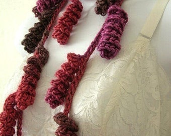 Curly Q Lariat Scarf Crochet Pattern PDF - permission to sell what you make