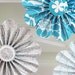 garland paper flowers turquoise grey white wedding photo shoot