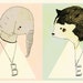 Elephant Bear Greeting Card