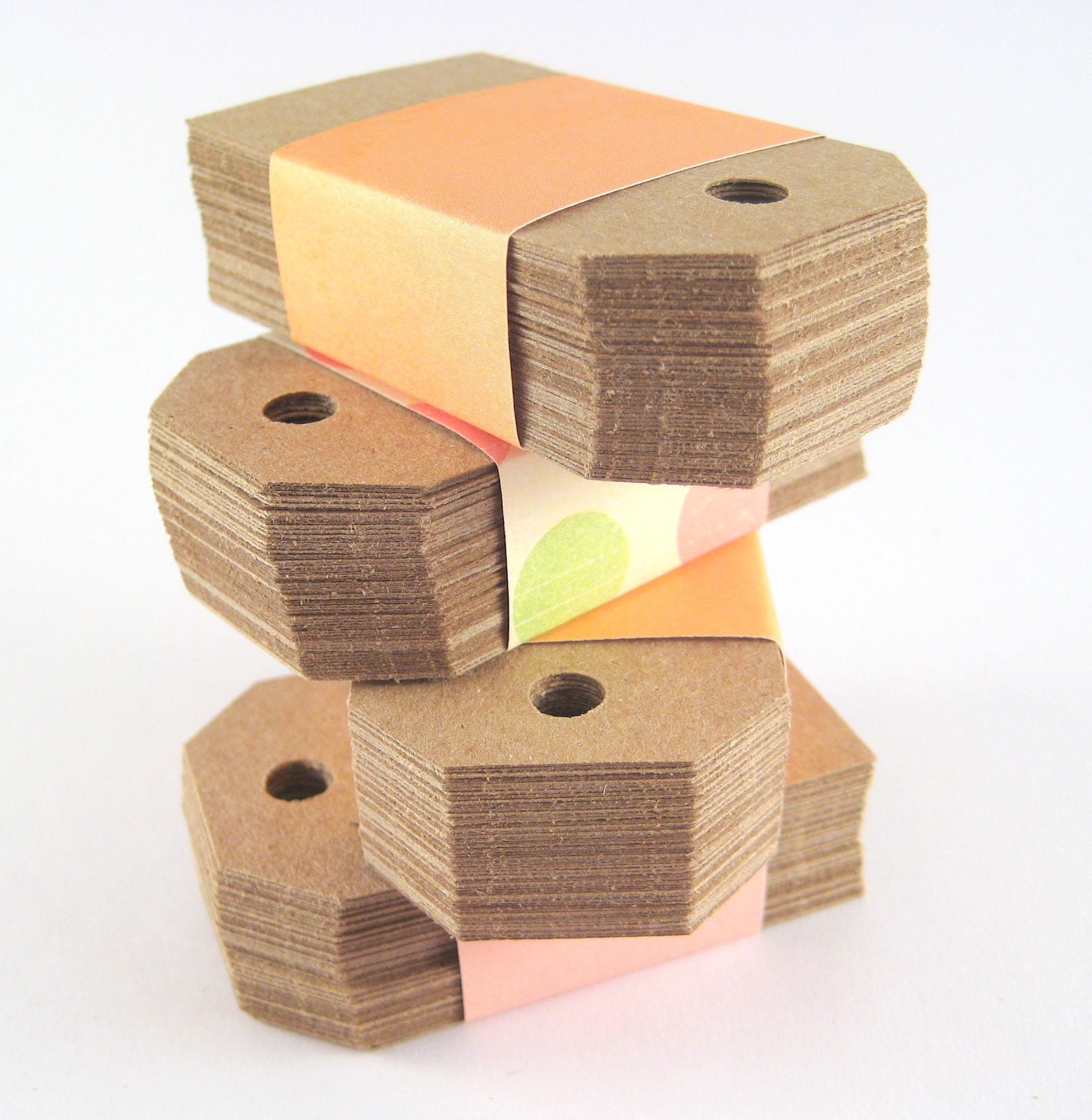 Kraft Paper Luggage Tags 200 Hole Punched by owlbot on Etsy