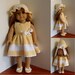 PDF Crochet Pattern - Dress, Hat and Shoes to American Girl Doll or similar 18 inch Doll