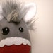 Monster Plush Stuffed with Love with Gray Fur READY TO SHIP