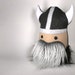 Stuffed Viking Super Warrior Large Plush Friend Handmade with FLUFFY Beard