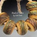 Handmade Glass BHB Beads Lampwork Set - 6 Tiger Print Tie Dyes - Big Holes