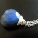 Labradorite Gemstone Sterling Silver Pendant Necklace GN3