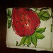 Pair of Linen Strawberry Tea Towels on SALE
