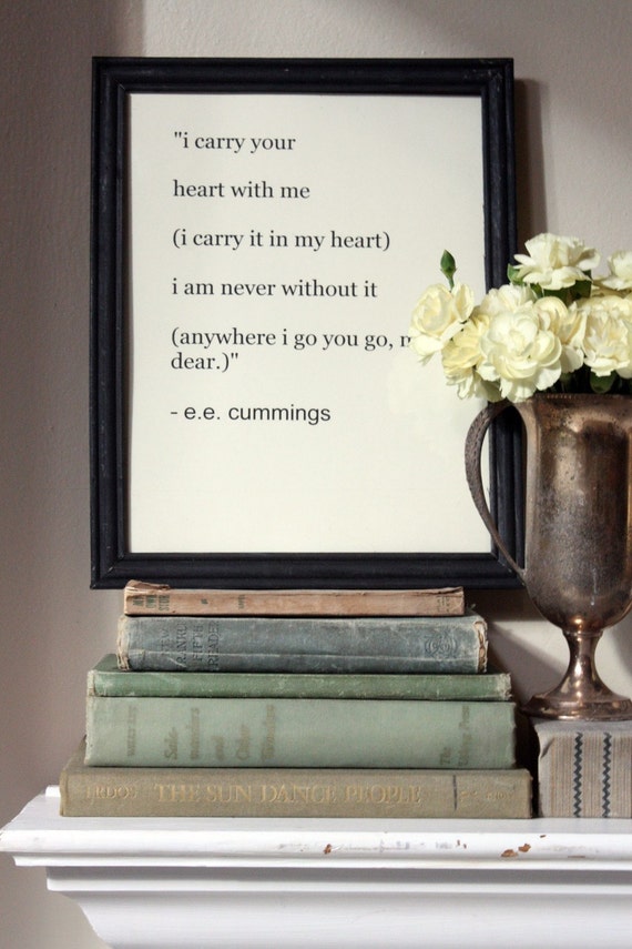 framed poetry by e.e. cummings