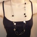 Rustic Silver, and Black Necklace