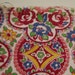 Vintage 1940s Burgundy Mauve Feed Sack Fabric Cotton 36" X 38"
