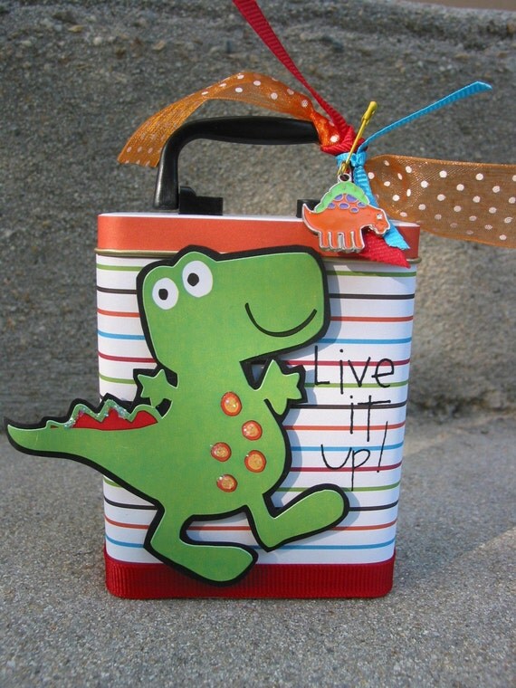 Dinosaur Band Aid Gift Tin READY TO SHIP