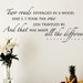 The Road Less Traveled Wall Decal Robert Frost Quote Wall