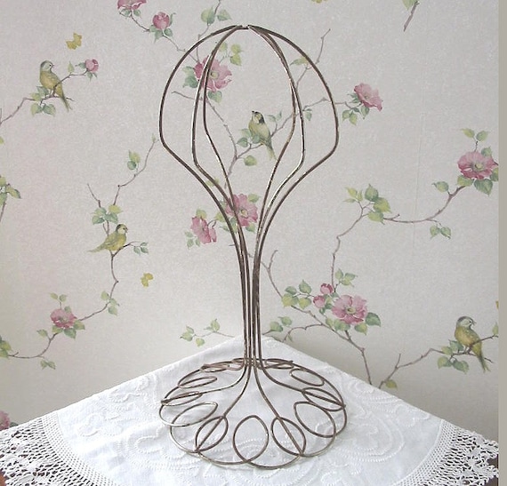 Vintage Wire Hat Rack Stand for Display