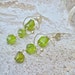Peridot silver earrings, green, August birthstone, unique jewelry for women